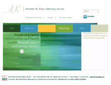 Tablet Screenshot of aknoxlaw.com